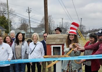 Best-selling author helps open the county’s 11th Free Little Library