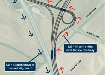 Traffic shifts will move drivers to newly constructed roadways