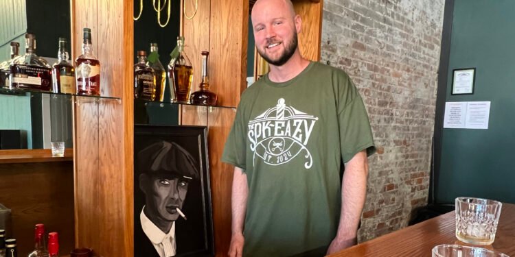 Barbering with a bourbon