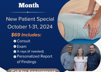 PAID ADVERT: Nunez Chiropractic is offering a new patient special throughout October