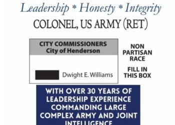 PAID ADVERT: Dwight Williams for City Commissioner