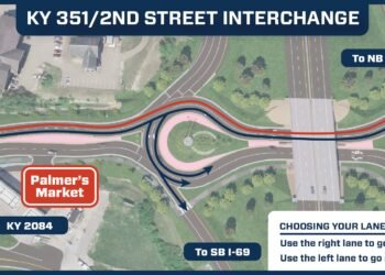 Full roundabout configuration opened Saturday