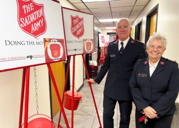 Current Salvation Army officers’ journey ran from England to the Bahamas to Henderson