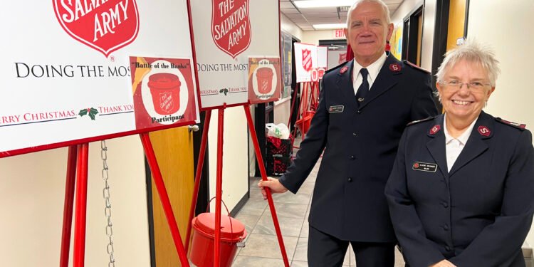 Current Salvation Army officers’ journey ran from England to the Bahamas to Henderson