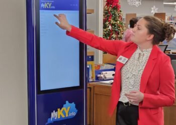 HLI group unveils kiosk that provides information for all types of community resources