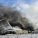 Firefighters battle massive blaze at Budge Industries warehouse