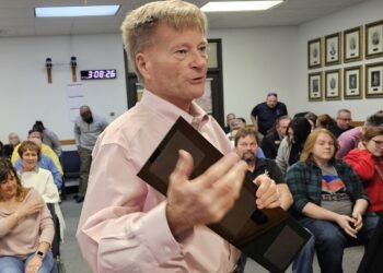 Newman sits in on last commission meeting as city manager