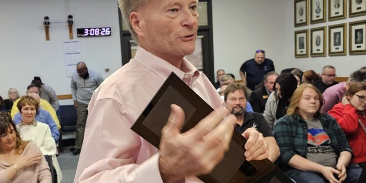 Newman sits in on last commission meeting as city manager