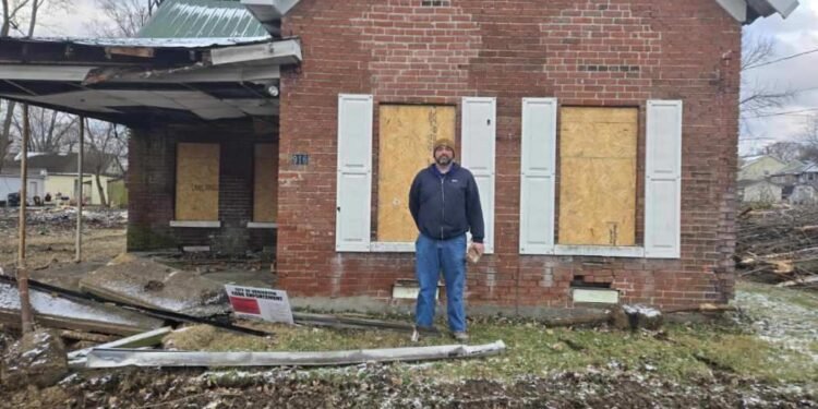 Local man gets brick from childhood home before it’s demolished