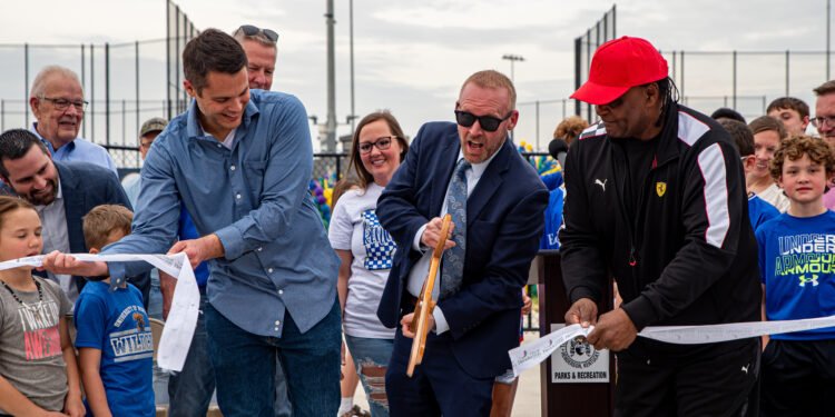 The long-awaited athletic complex–‘The Plex’–opens in front of 500 residents