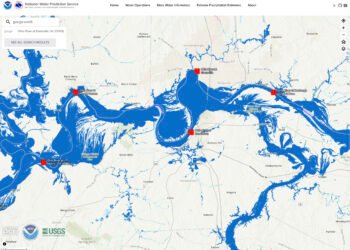 Ohio River reaches crest, highest in a half-century