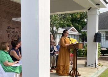 Second wall filled with names of 78 women at the Women’s Honor Court dedicated