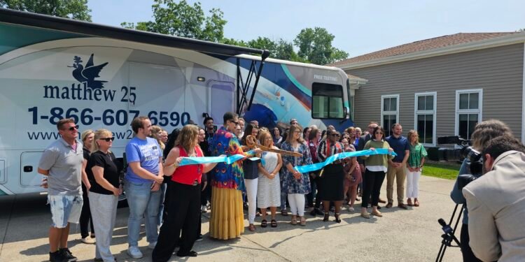 Matthew 25 cuts the ribbon on new mobile sexual health unit