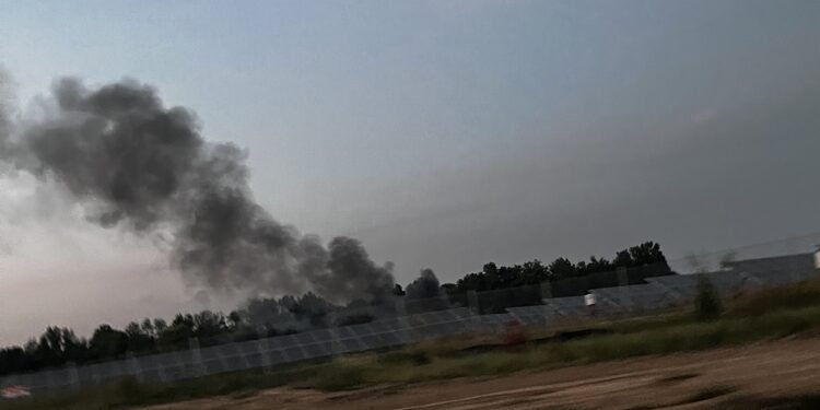 Inverter at solar fields off Ky. 1299 near Robards catches fire