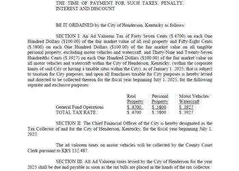 PUBLIC NOTICE: City commission approves real property and personal property tax rates