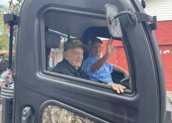 Poole resident Crowley hits 100, celebrates as Harvest Days’ grand marshal and with a big party