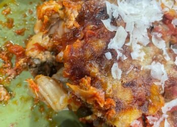 Layered Pasta Bake is sure to chase the chill of winter away