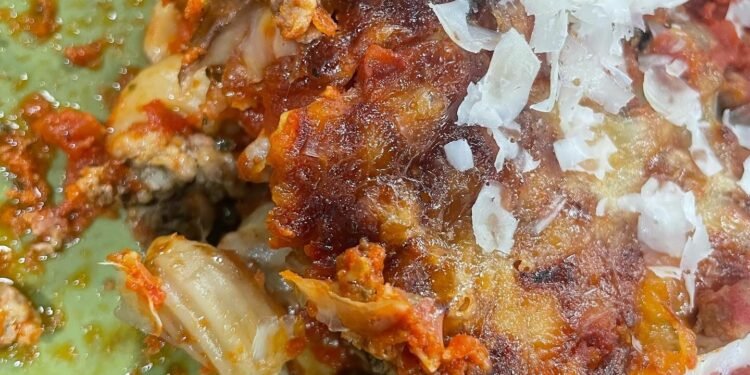 Layered Pasta Bake is sure to chase the chill of winter away
