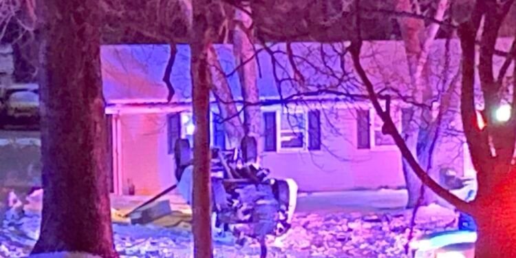 Car crashes and flips after high-speed chase across the county