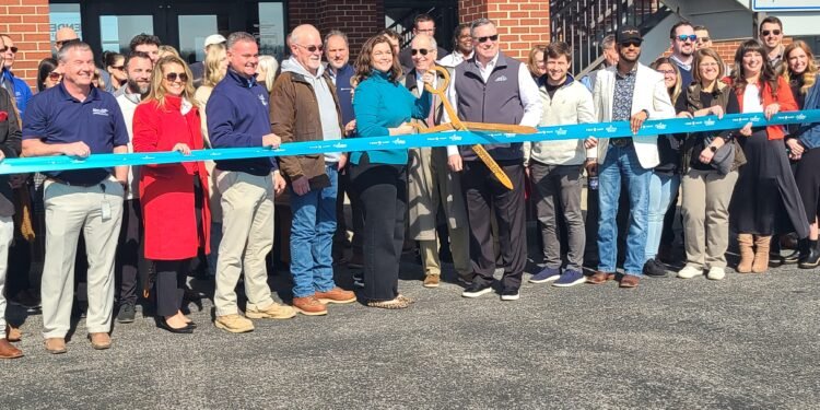 Locals officially cut the ribbon on airport’s new runway