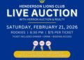 Lions’ auction is Feb. 21