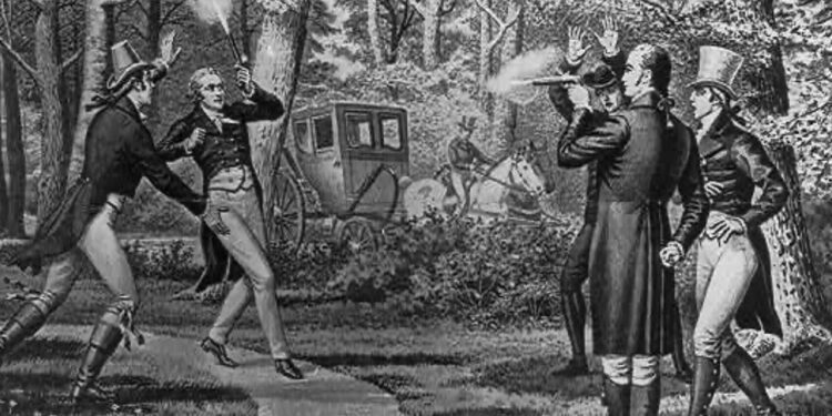 Dueling claimed at least one life in this vicinity