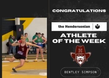 Bentley Simpson throws to Athlete of the Week