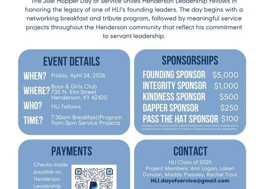 BRIEFS: Joel Hopper Day of Service; city/county nonprofit grant cycle open; RVBH awarded; Cops make arrest after shots fired and chase; Junior Achievement hosts