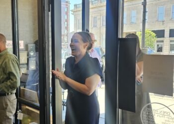 Lt. Gov. Coleman visits Henderson in support of her bid for governor