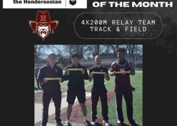 Cols 4×200 relay team named Athletes of the Month for March