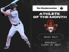 Belt named Athlete of the Month for May