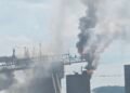 Fire breaks out at grain elevator equipment of South Main Street company