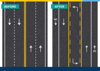 State plans to convert four-lane Second Street to two driving lanes, one turn lane, bike lanes between Green and Carlisle streets this week