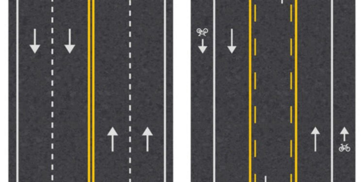State plans to convert four-lane Second Street to two driving lanes, one turn lane, bike lanes between Green and Carlisle streets this week
