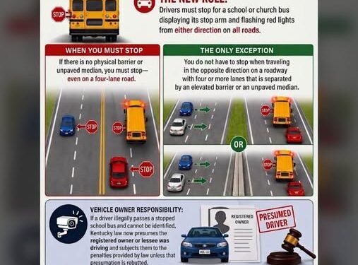 As students start back to school, a reminder of a new driving law
