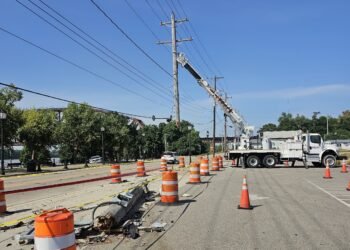 Medical issue causes man to swerve vehicle and run through a power pole and then crash into parked cars