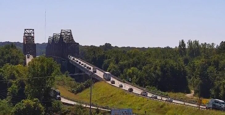 Follow-up inspection finds damaged support beam under the southbound Twin Bridge