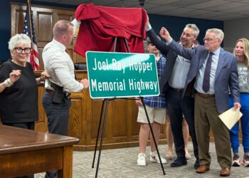 Highway signs honoring Joel Hopper unveiled