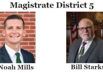 In agreement on some issues, Starks and Mills battle for District 5 Magistrate seat